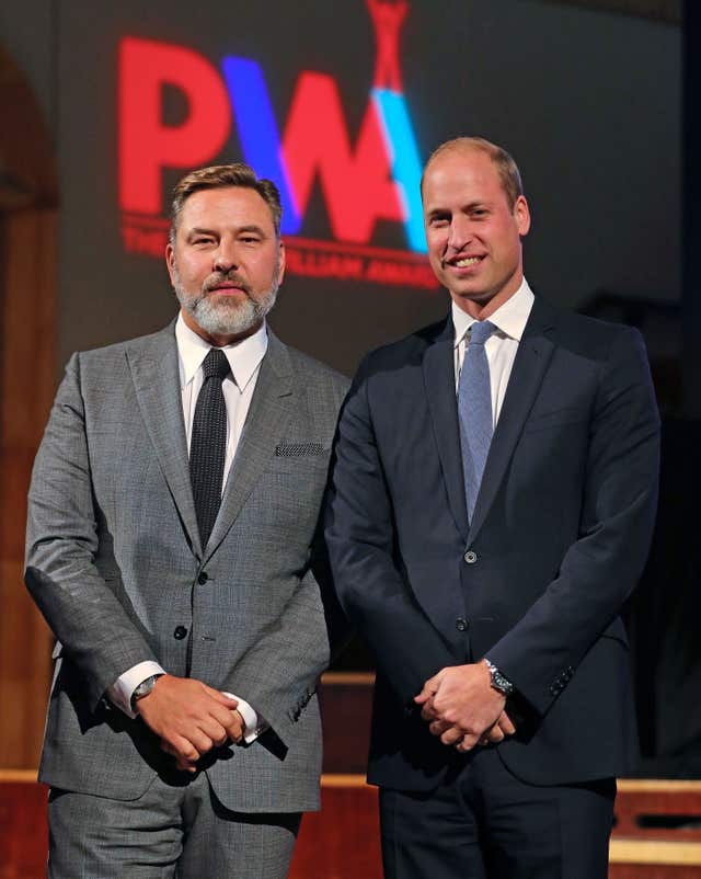 David Walliams and the Duke of Cambridge