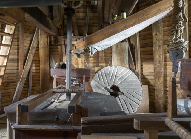 Interior of a windmill