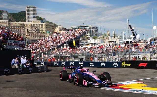 Pierre Gasly in action for Alpine in Monaco