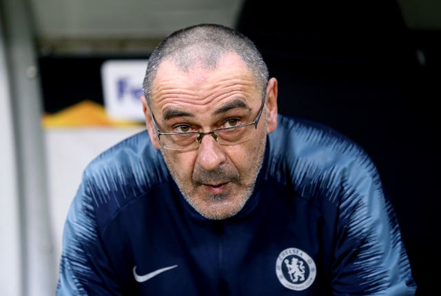 Maurizio Sarri's Chelsea will be looking to hold on to third place