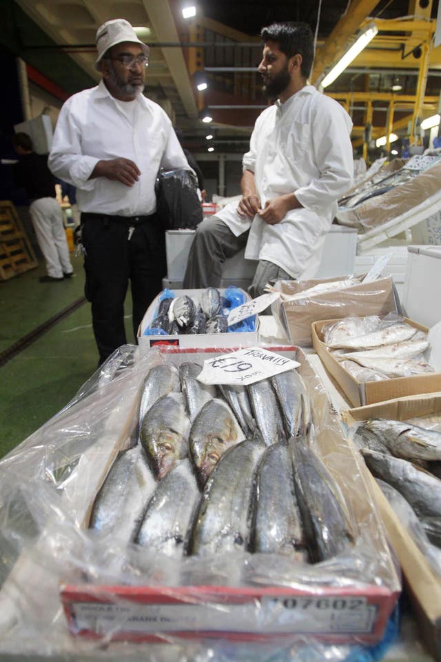 Billingsgate Market workers protest