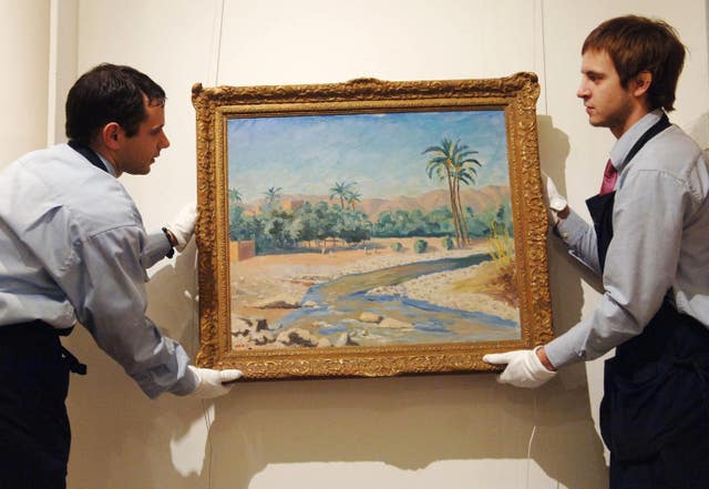 Churchill painting set to fetch £250k