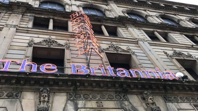 The Britannia Hotel in Manchester city centre, where two men have been found dead (PA Wire)