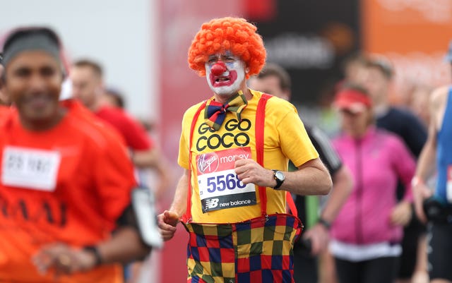 Plenty of runners took part in fancy dress