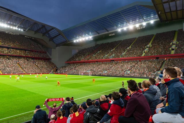 Liverpool's matchday revenue will increase further if a proposed redevelopment of the Anfield Road Stand gets the go-ahead