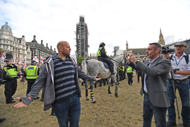 Pro-Brexit protester