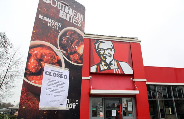 KFC chicken shortage