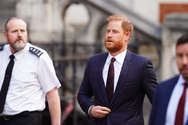 The Duke of Sussex leaves the Royal Courts of Justice after his appeal against a High Court ruling on his legal claim against the Home Office