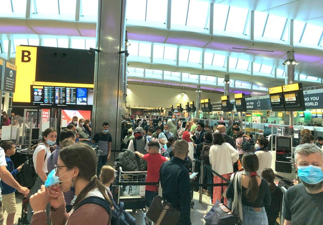 Airport travel chaos