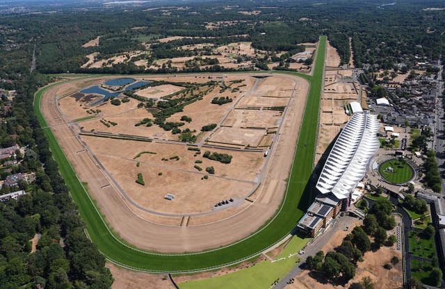 An aerial view of Ascot racecourse