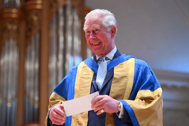 Charles helped with the prize-giving