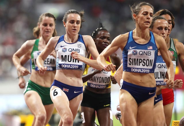 Muir came fifth in the 1500m final at last year's World Championships in Doha (Martin Rickett/PA).