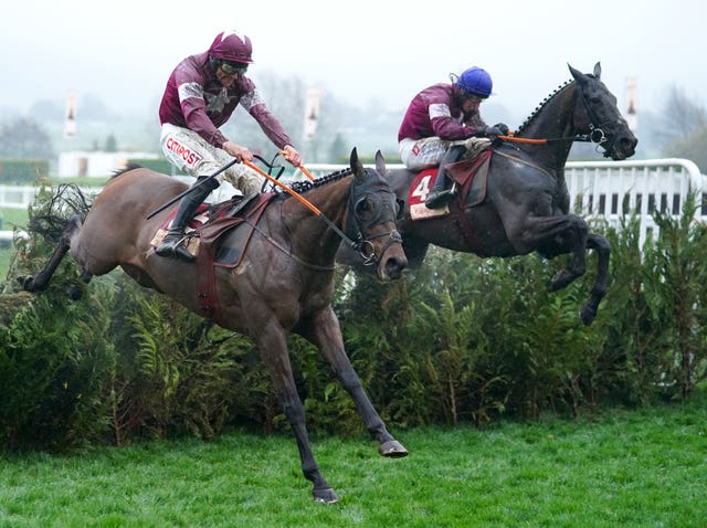 Tiger Roll jumps the final fence of his career