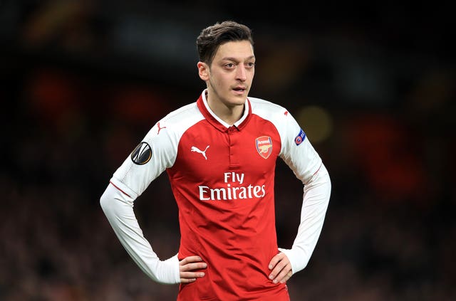Mesut Ozil was not in the Arsenal squad for the West Ham clash