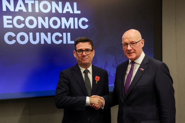 Prime Minister Andy Burnham meets with Scotland’s First Minister John Swinney