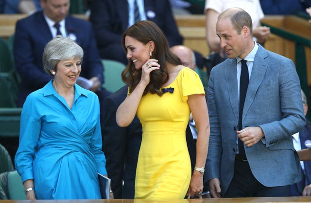 William, Kate and Theresa May