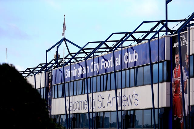 Birmgham's St Andrew's stadium