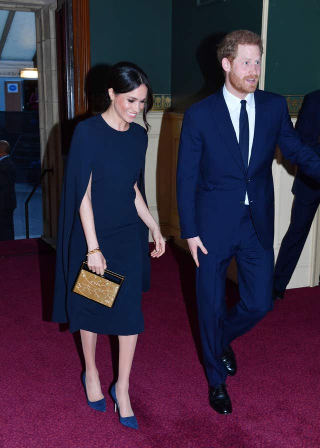 Prince Harry was accompanied by his fiancee Meghan Markle (John Stillwell/PA)