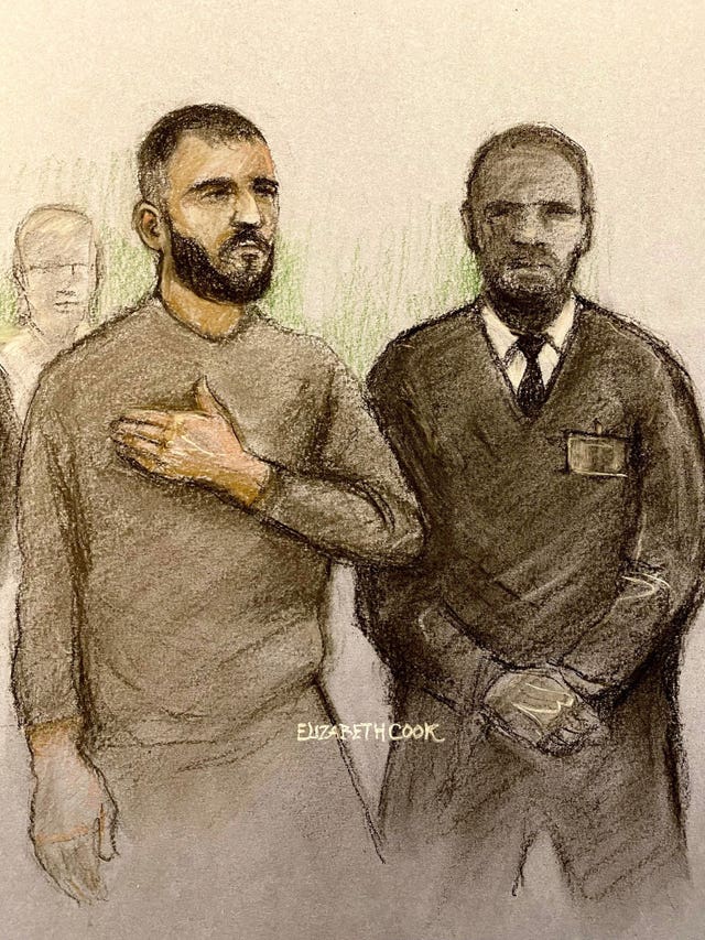 Marcus Arduini Monzo court sketch