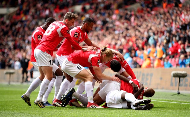 Salford secure promotion to Football League with Beckham watching at Wembley