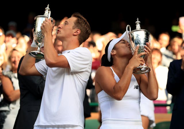 Heather Watson and Henri Kontinen won the mixed doubles at Wimbledon in 2016