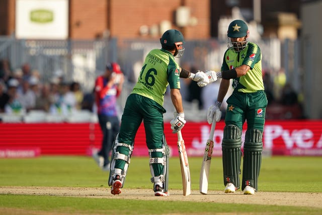Pakistan’s Babar Azam and Mohammad Rizwan helped their side off to a flyer