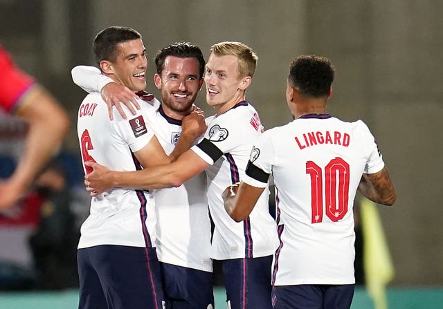 Ben Chilwell and team-mates