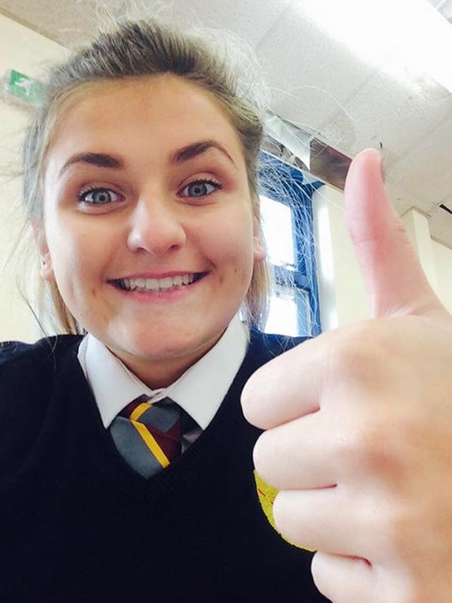 Chloe Christoper was a student at Aberdare Community School (Wales Ambulance Service/PA)
