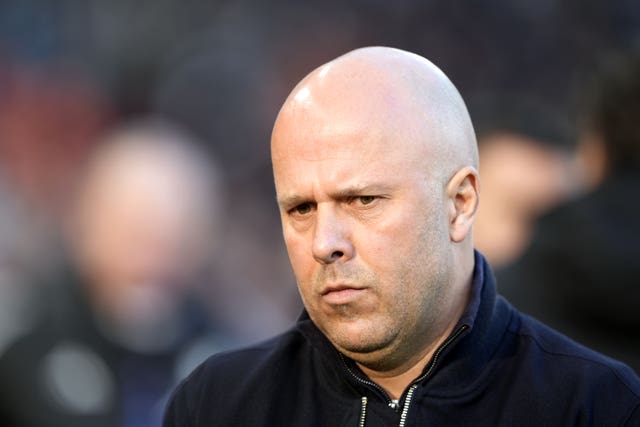 Liverpool manager Arne Slot wearing a black jacket