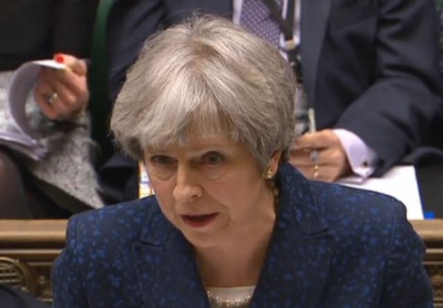 Prime Minister Theresa May was asked about her meeting with the Saudi crown prince during PMQs on Wednesday (PA Wire)