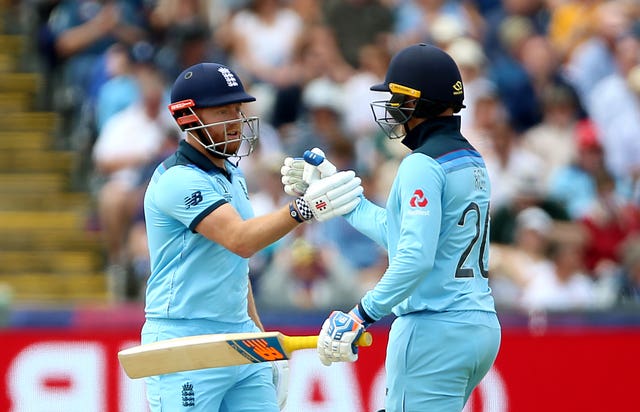 Jason Roy (right) and Jonny Bairstow impressed again for England