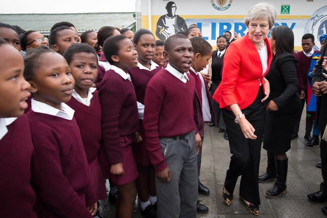 Theresa May trip to Africa