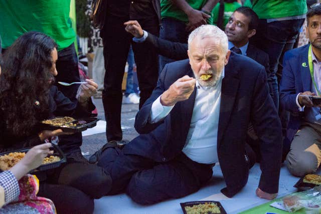Leader of the Labour Party Jeremy Corbyn joins supporters to celebrate community spirit one year after the Finsbury Park terror attack