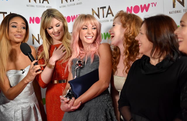 The cast members of Call The Midwife attending the National Television Awards in 2017