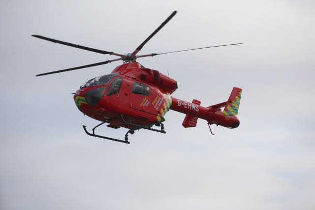 The London air ambulance attended (Ian Vogler/Daily Mirror)