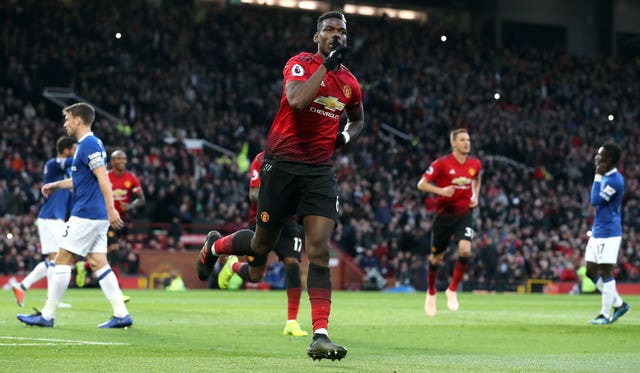 Paul Pogba scored the rebound from his missed penalty to give Manchester United the lead