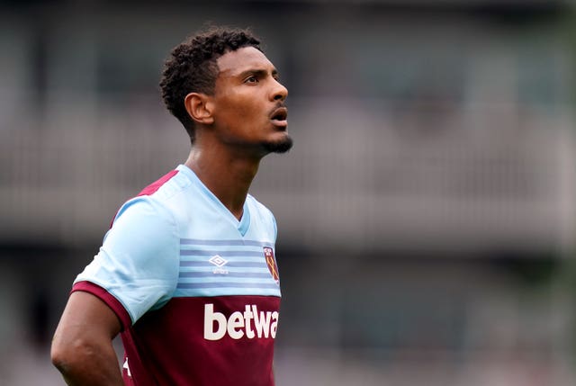 West Ham striker Sebastien Haller joined from Eintracht Frankfurt in the summer