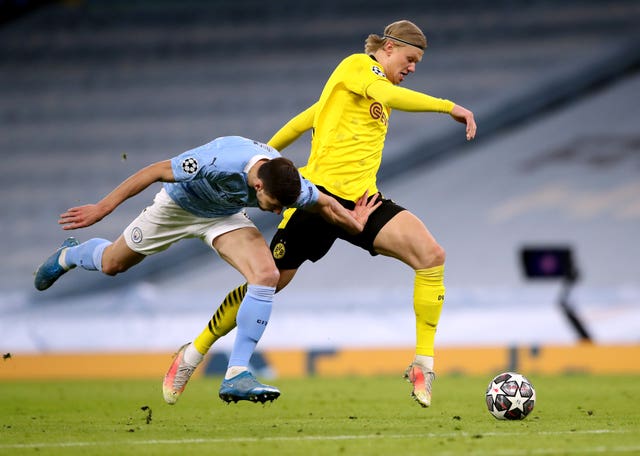 Erling Haaland will hope to fill the void left by Aguero next season