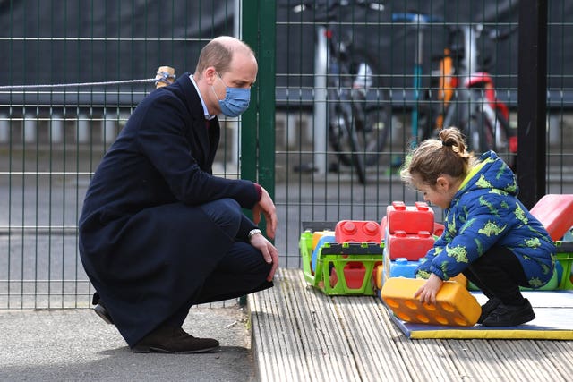 Duke and Duchess of Cambridge school visit