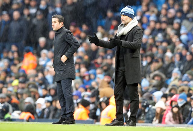 Marco Silva (left) felt Everton were not clinical enough