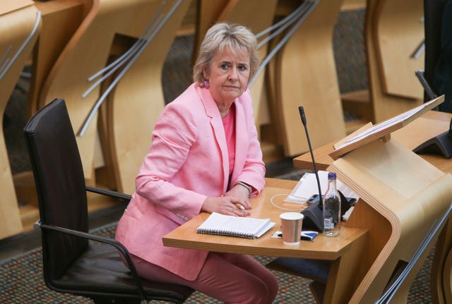 Roseanna Cunningham in Holyrood