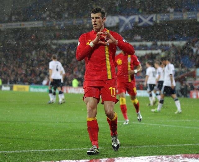 Gareth Bale's hand gestures when celebrating have become a familiar sight