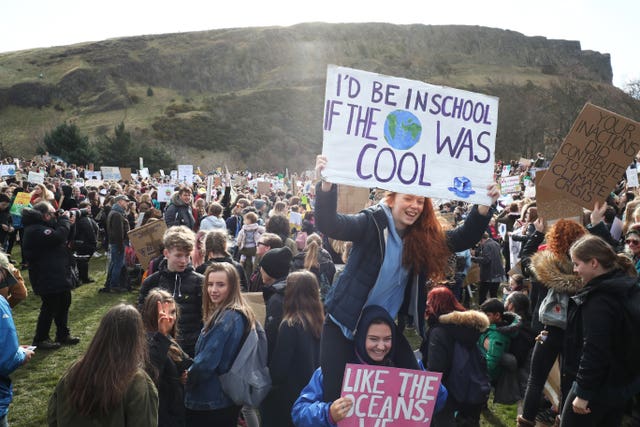 Climate change protest