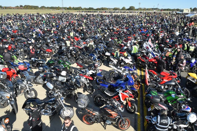 Motorcylists ride in memory of PC Andrew Harper