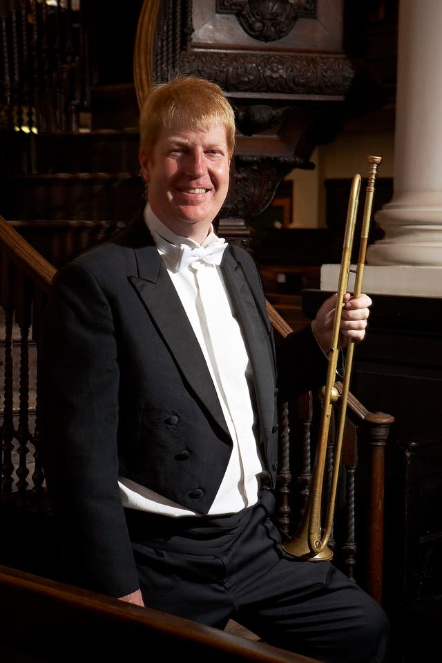 Trumpet player David Blackadder will be playing at the wedding (PA)