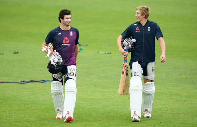 Zak Crawley, right, is set to bat at number four in Joe Root's absence