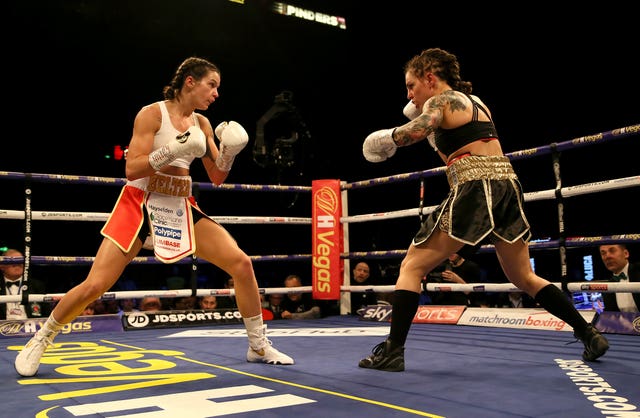 Terri Harper, left beat Eva Wahlstrom to become a world champion last year (Richard Sellers/PA)