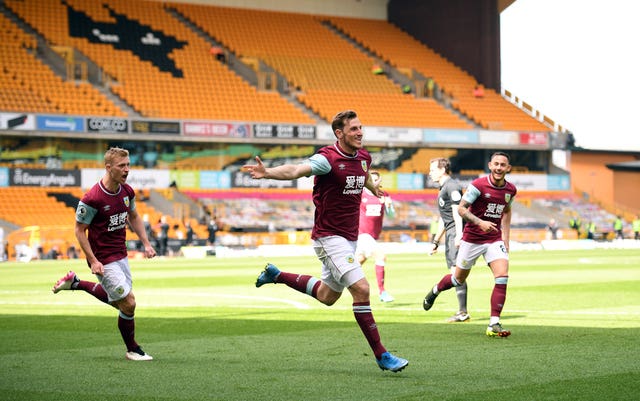 Chris Wood fires first-half hat-trick as Burnley thrash lack-lustre Wolves