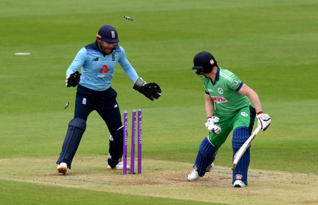 Kevin O'Brien, right, has made scores of 22 and three in the series (Mike Hewitt/PA)