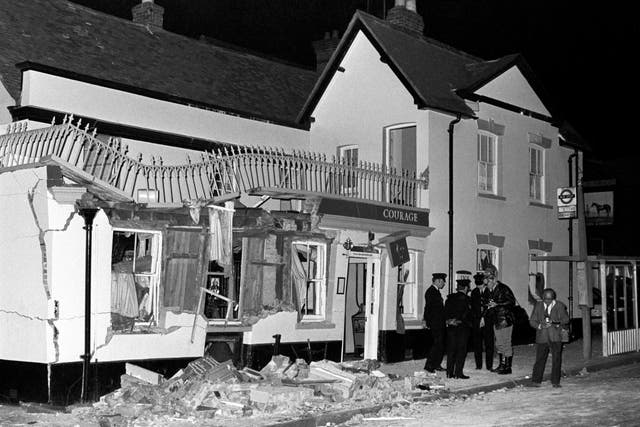 Horse and Groom pub bombing scene